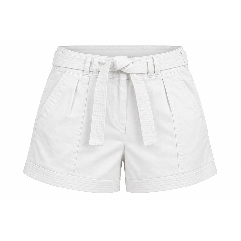 Ryegrass Belted Pleated High Rise Shorts Size 18 preppy white coastal vacation
